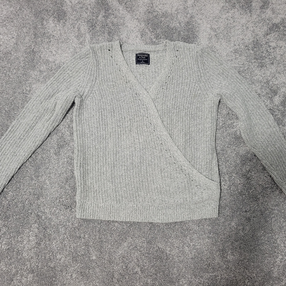 Abercrombie & Fitch Grey Wrap Sweater